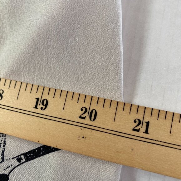 Corey Lynn Calter Womens Cream and Black Print Silk Maxi Dress Size 4 Fairy Y2K - Picture 8 of 8